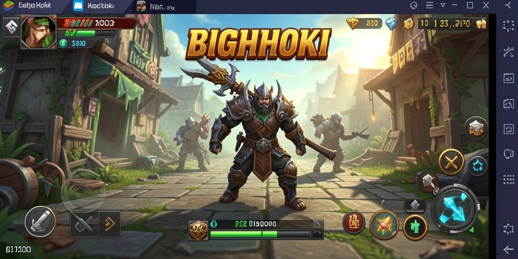 Tangkapan layar utama BIGHOKI menampilkan aksi gameplay yang mendebarkan.