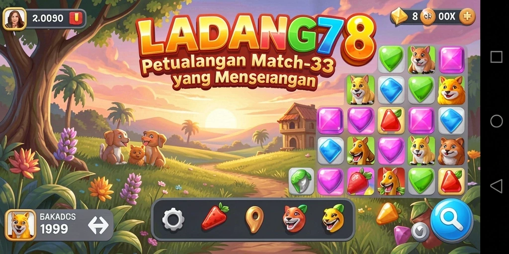 Tangkap momen seru dalam gameplay <strong>LADANG78</strong> dengan cocok-cocokan elemen warna.