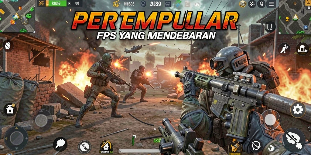 Tampilan menegangkan dari aksi gameplay FPS RI889.