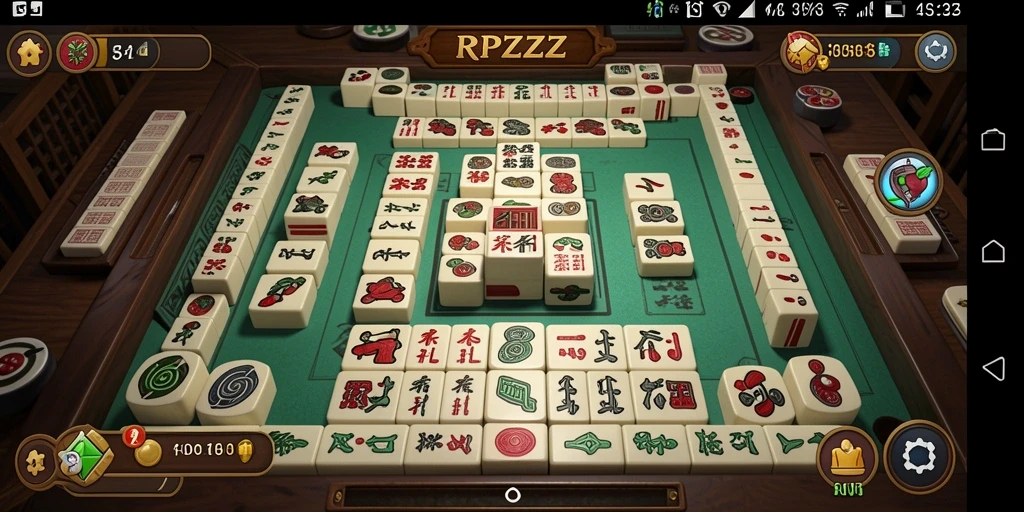 Menampilkan gameplay RPZZZ dengan elemen Mahjong yang menarik.