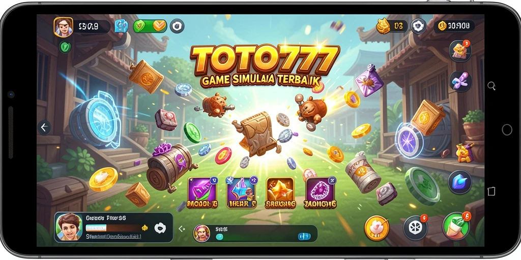 Screenshot TOTO777 menampilkan gameplay simulasi yang interaktif dan mendetail.