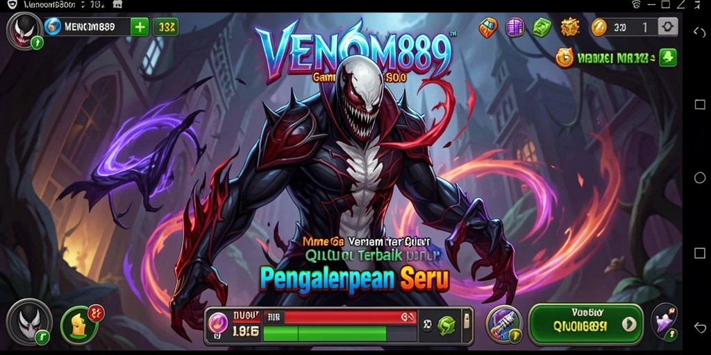 Screenshot VENOM889 menunjukkan aksi seru permainan QiuQiu.